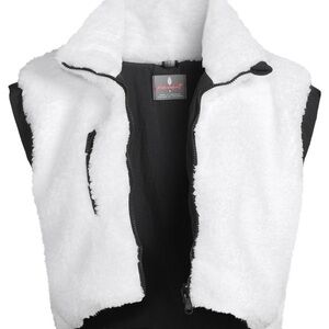 FP Movement by Free People Reversible Black and White Faux Fur Vest